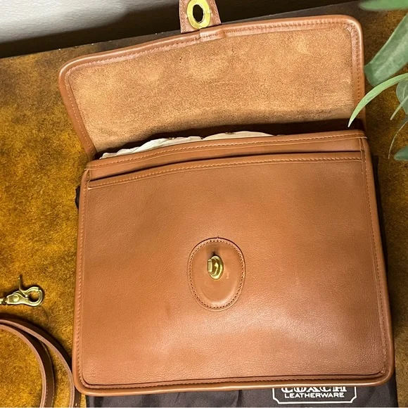 NEW COACH VINTAGE WILLIS BAG, BRITISH TAN No. 9927 - Picture 10 of 13